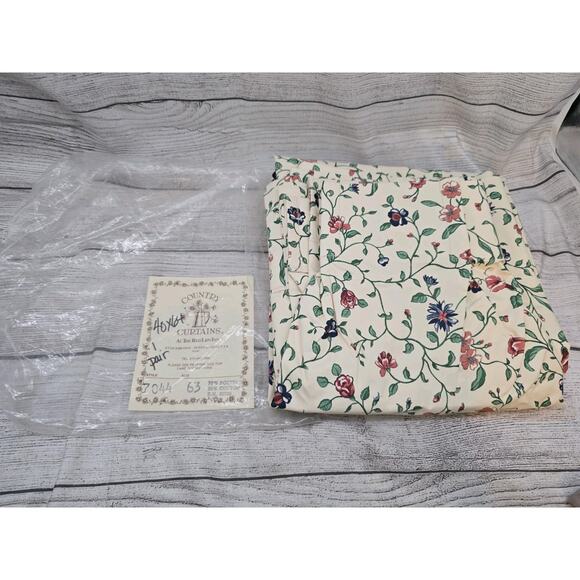 2 Country Curtains At The Red Lion Inn 40 X 64 Style 7044 Cottage Core Floral - Picture 1 of 5